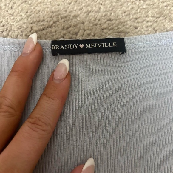 Cute light blue Brandy top!! - Picture 3 of 3